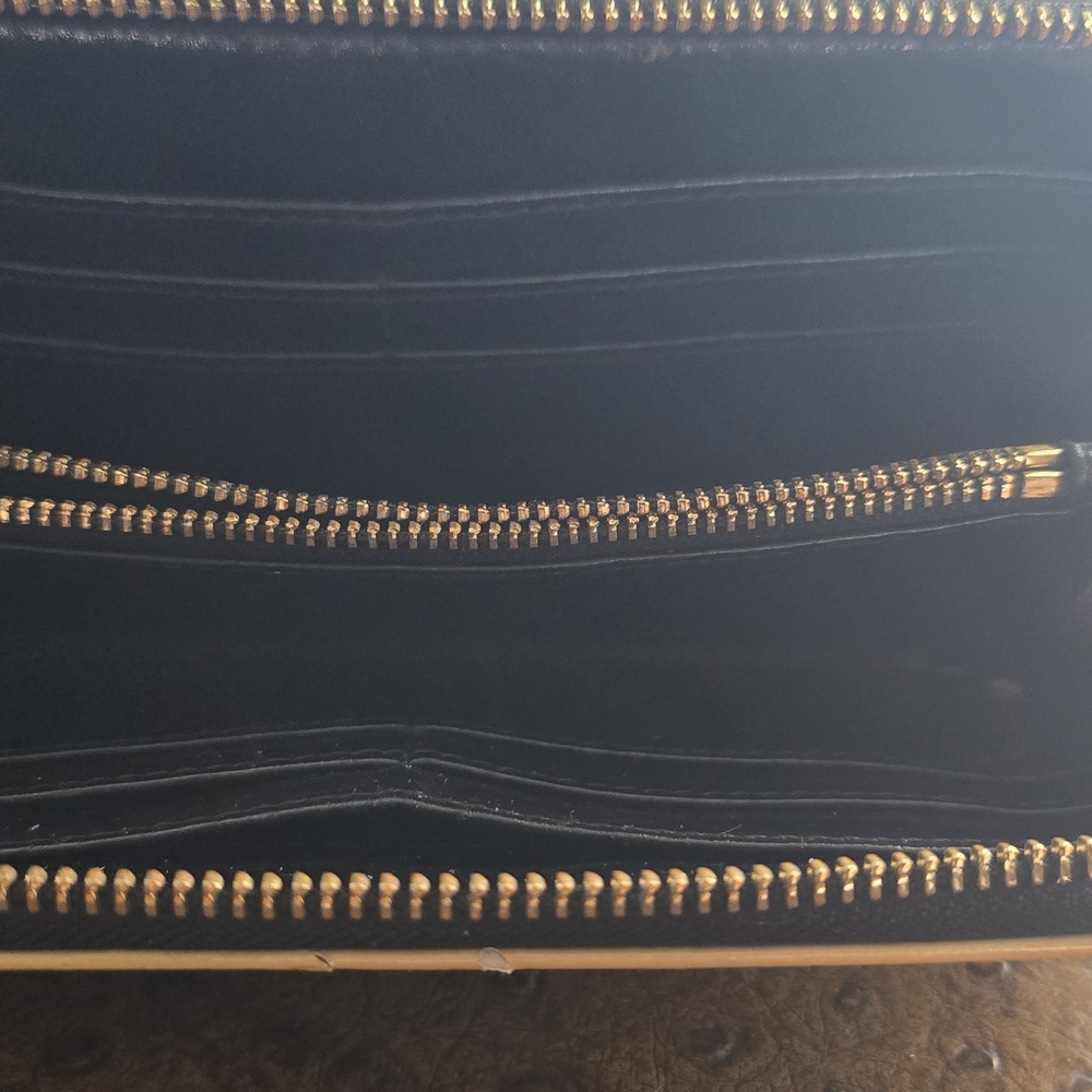 Tory Burch Black and Gold Wallet